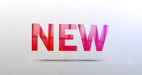 New. Particle Logo. Text Animation Stock Footage 135475344