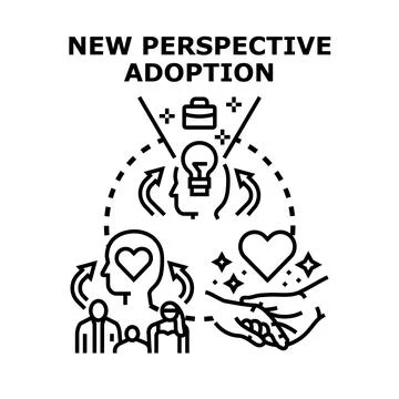 New perspective adoption vector concept illustrating love Иллюстрация