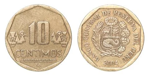 New Peruvian coin Stock Photos