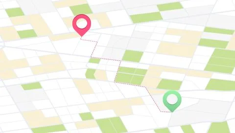 New pin location. We have moved new office icon location. Address move change Stock Illustration