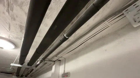 New pipe system Video stock 239250992