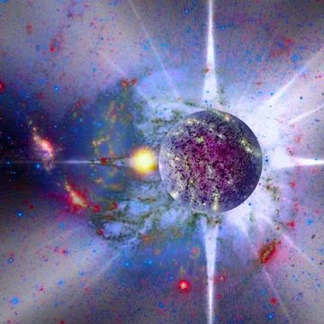 New planet on map of space. new planet on map of space. stars and planets ... Stock Photos
