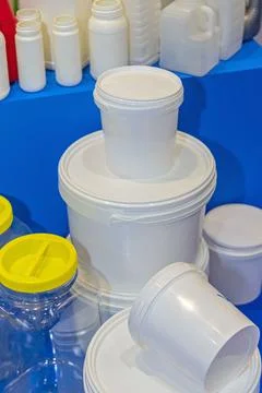 New Plastic Buckets Stock Photos