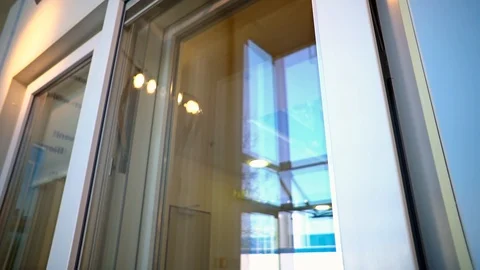 New plastic window closes Stock Footage 93448053