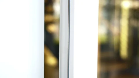 New plastic window closes Stock Footage 93448117