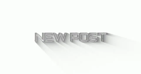 New post text animation  Stock Footage 262638322