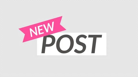 New Post text 動画素材 335549693