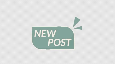 New Post text Vídeo Stock 335549694