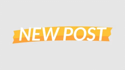 New Post text Stock Footage 335549698