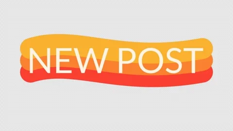 New Post text Vídeo Stock 335549699