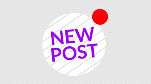 New Post text Vídeo Stock 335549796