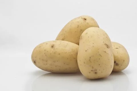 New potatoes isolated Stock Photos