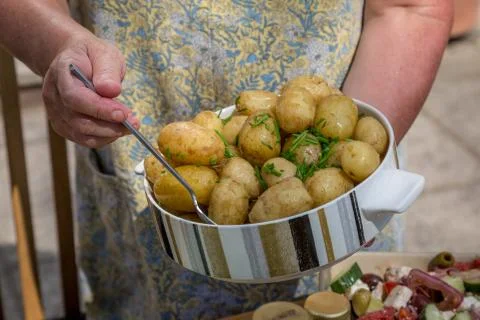 New Potatoes Stock Photos
