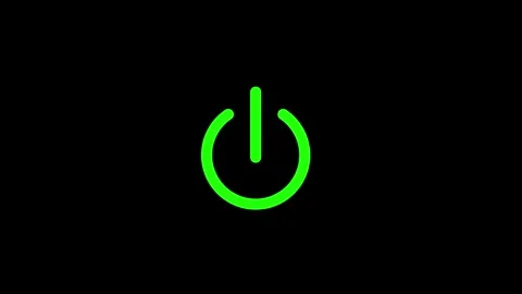 New power icon animated video Stock Footage 294206866