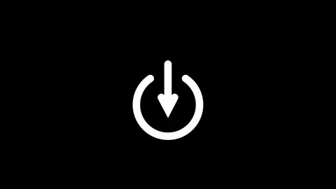 New power icon animated video Stock Footage 294206867