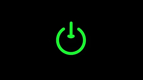 New power icon animated video Stock Footage 294207152