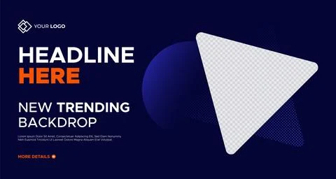 New Presentation Slides Background. Geometrical Shape Corporate Business Banner Stock Illustration