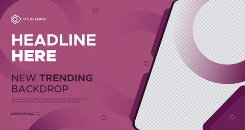 New Presentation Slides Background. Geometrical Shape Corporate Business Banner Stock Illustration