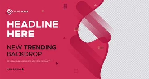 New Presentation Slides Background. Geometrical Shape Corporate Business Banner Stock Illustration