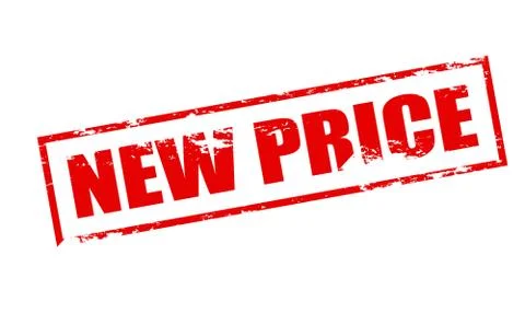 New price Illustrazione stock