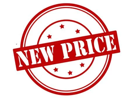 New price Stockillustratie