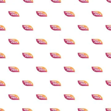 New price labels repeating pattern background 스톡 일러스트