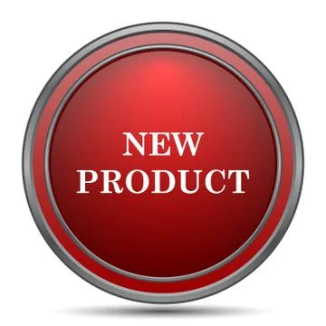 New product icon. Internet button on white background.. Stock Illustration