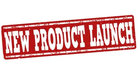 New product launch stamp Stock Illustration