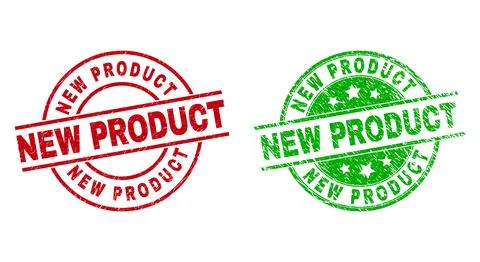 NEW PRODUCT Round Seals Using Corroded Surface Stock Illustration
