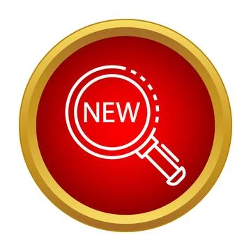 New product search vector button icon design Stock Illustration