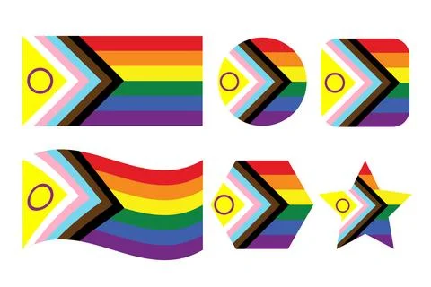 New Progress pride flag The Progress pride flag is getting an intersex Illustrazione stock