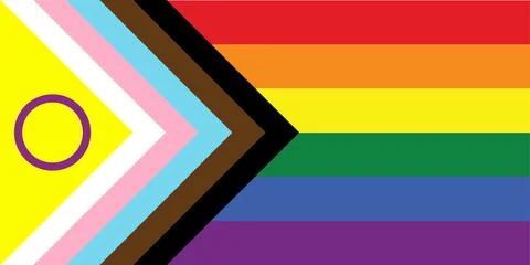 New Progress pride flag The Progress pride flag is getting an intersex Stock Illustration