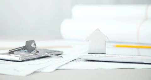 New project of house construction. Stock Photos