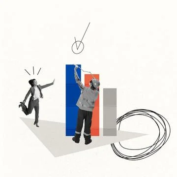 New projects, ideas, business process. Concept of teamwork, business, analytics Stock Photos
