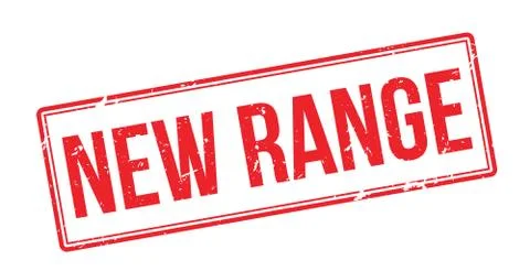 New range red rubber stamp on white Stock Illustration