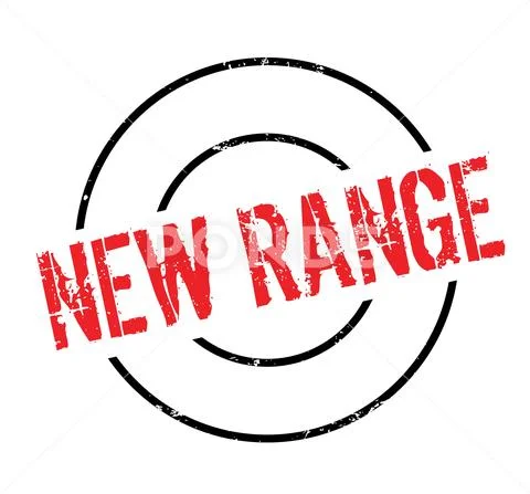 New Range rubber stamp Stock Illustration