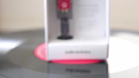 New red audio-technica VMN 40ML pickup without headshell in packaging, Revi.. Video stock 260167134