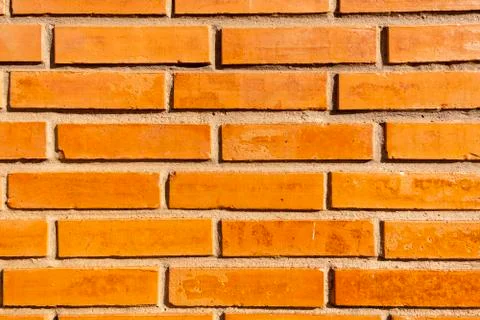 New red brick wall texture background Stock Photos