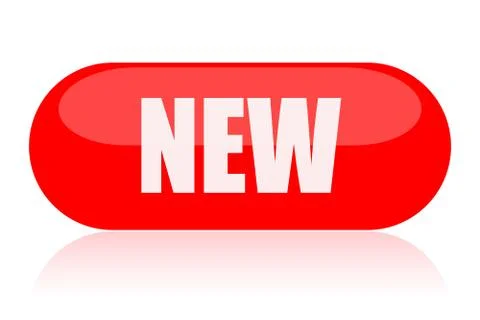 New red button Illustrazione stock
