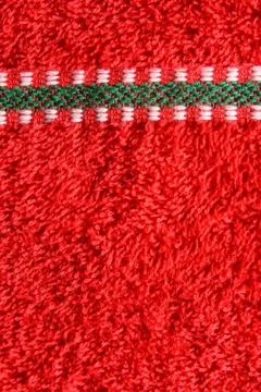New red cloth texture Foto stock
