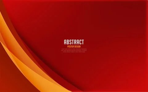 New Red gradient wave design background. Elegant red wave abstract background Stock Illustration
