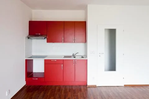 New red kitchen Stock Photos