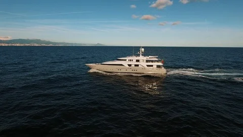 New refitted yacht voyaging Stock Footage 111657504