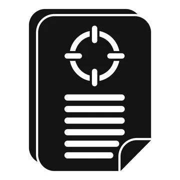 New registration target icon simple vector. Form factor Stock Illustration