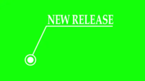 New Release. Animated footnote with text Stock Footage 306133095