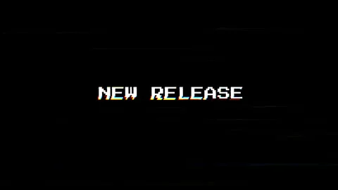 New Release Glitch Text Animation with Digital Distortion on Black Background Stock Footage 331973902