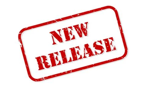 New Release Rubber Stamp Vector Stock Illustration