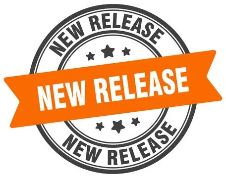 New release stamp. new release label on transparent background. round sign Stock Illustration