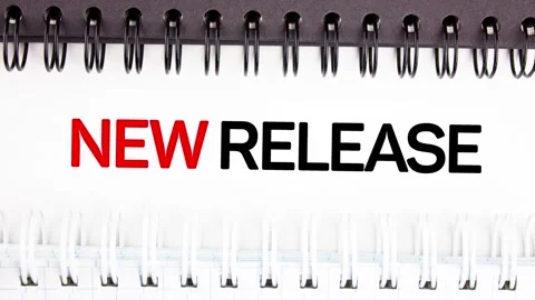 NEW RELEASE text concept. New release, word, animation. Stock Footage 277214499