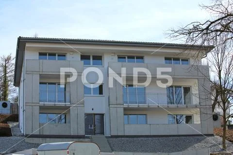 New residential building under construction. Stock Photos